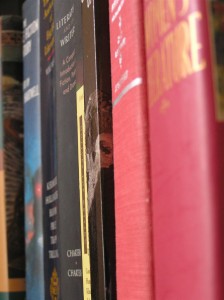 Books on my file cabinet