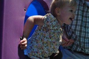 Chloe on the playground