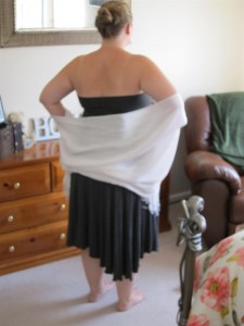 Wedding outfit back