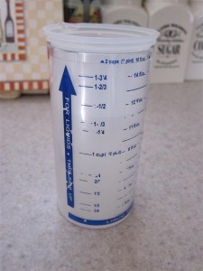 Measure out the water for your coffee Measure out the water for your coffee