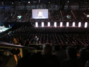 View from my seat at SCAD commencement 2015